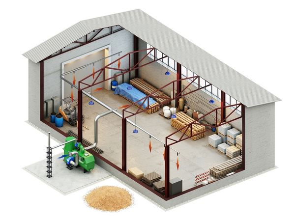 Проектирование отопления в промышленном здании